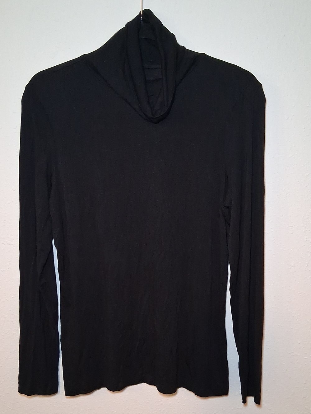 Black Long Sleeve Turtleneck Top (Size 10)